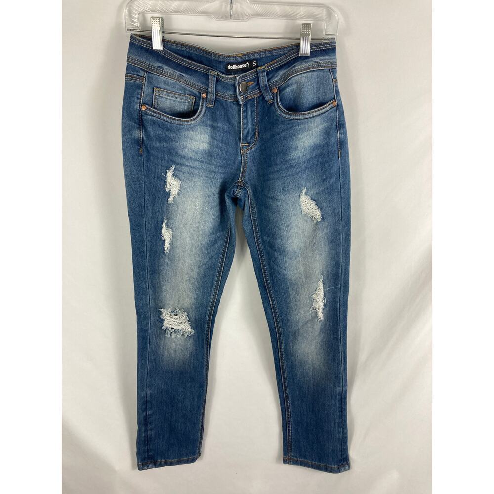 Dollhouse Jeans Charley Distressed Skinny Jean Size 5